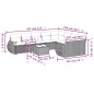 vidaXL Set de sofás de jardín 10 pzas cojines ratán sintético negro vidaXL Set de sofás de jardín 10 pzas cojines ratán sintético negro