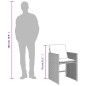 vidaXL Set comedor jardín 7 pzas y cojines ratán sintético gris claro vidaXL Set comedor jardín 7 pzas y cojines ratán sintético gris claro