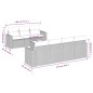 vidaXL Set de sofás de jardín 8 piezas y cojines ratán sintético negro vidaXL Set de sofás de jardín 8 piezas y cojines ratán sintético negro