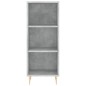vidaXL Aparador de madera contrachapada gris hormigón 34,5x34x180 cm vidaXL Aparador de madera contrachapada gris hormigón 34,5x34x180 cm