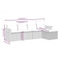 vidaXL Set de muebles de jardín 5 pzas y cojines ratán sintético negro vidaXL Set de muebles de jardín 5 pzas y cojines ratán sintético negro