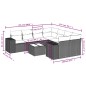 vidaXL Set de sofás de jardín 8 piezas y cojines ratán sintético negro vidaXL Set de sofás de jardín 8 piezas y cojines ratán sintético negro