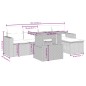 vidaXL Set de sofás de jardín 6 piezas y cojines ratán sintético negro vidaXL Set de sofás de jardín 6 piezas y cojines ratán sintético negro