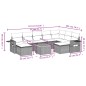 vidaXL Set de sofás de jardín 10 pzas cojines ratán sintético negro vidaXL Set de sofás de jardín 10 pzas cojines ratán sintético negro