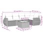 vidaXL Set de sofás de jardín 6 piezas y cojines ratán sintético negro vidaXL Set de sofás de jardín 6 piezas y cojines ratán sintético negro