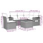 vidaXL Set de muebles de jardín 6 pzas y cojines ratán sintético gris vidaXL Set de muebles de jardín 6 pzas y cojines ratán sintético gris