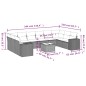 vidaXL Set de sofás de jardín 11 pzas y cojines ratán sintético negro vidaXL Set de sofás de jardín 11 pzas y cojines ratán sintético negro