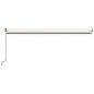 vidaXL Toldo retráctil manual color crema 500x300 cm vidaXL Toldo retráctil manual color crema 500x300 cm