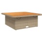 vidaXL Set comedor de jardín 5 pzas con cojines ratán sintético beige vidaXL Set comedor de jardín 5 pzas con cojines ratán sintético beige