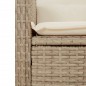vidaXL Set comedor de jardín 5 pzas con cojines ratán sintético beige vidaXL Set comedor de jardín 5 pzas con cojines ratán sintético beige