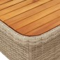 vidaXL Set comedor de jardín 5 pzas con cojines ratán sintético beige vidaXL Set comedor de jardín 5 pzas con cojines ratán sintético beige
