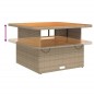 vidaXL Set comedor de jardín 5 pzas con cojines ratán sintético beige vidaXL Set comedor de jardín 5 pzas con cojines ratán sintético beige