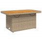 vidaXL Set comedor de jardín 2 pzas con cojines ratán sintético beige vidaXL Set comedor de jardín 2 pzas con cojines ratán sintético beige