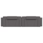 vidaXL Cabecero de cama acolchado cuero sintético gris 200 cm
