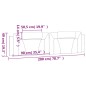 vidaXL Cabecero de cama acolchado cuero sintético gris 200 cm