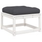 vidaXL Set sofás jardín 5 pzas con cojines madera maciza pino blanco vidaXL Set sofás jardín 5 pzas con cojines madera maciza pino blanco