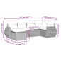 vidaXL Set de muebles de jardín 6 pzas y cojines ratán sintético gris vidaXL Set de muebles de jardín 6 pzas y cojines ratán sintético gris