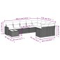 vidaXL Set de sofás de jardín 10 pzas con cojines ratán sintético gris vidaXL Set de sofás de jardín 10 pzas con cojines ratán sintético gris
