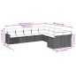vidaXL Set de sofás de jardín 10 pzas con cojines ratán sintético gris vidaXL Set de sofás de jardín 10 pzas con cojines ratán sintético gris
