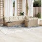 vidaXL Juego de sofás jardín con cojines beige 10 pzas ratán sintético vidaXL Juego de sofás jardín con cojines beige 10 pzas ratán sintético