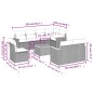 vidaXL Set de muebles de jardín 9 pzas y cojines ratán sintético gris vidaXL Set de muebles de jardín 9 pzas y cojines ratán sintético gris