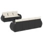 vidaXL Set de sofás de jardín 8 piezas y cojines ratán sintético negro vidaXL Set de sofás de jardín 8 piezas y cojines ratán sintético negro