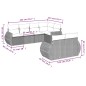 vidaXL Set de sofás de jardín 7 piezas con cojines ratán PE gris vidaXL Set de sofás de jardín 7 piezas con cojines ratán PE gris