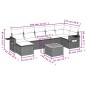 vidaXL Set de sofás de jardín 8 pzas y cojines ratán sintético gris vidaXL Set de sofás de jardín 8 pzas y cojines ratán sintético gris