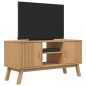 vidaXL Mueble de TV OLDEN madera maciza de pino marrón 114x43x57 cm