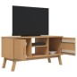 vidaXL Mueble de TV OLDEN madera maciza de pino marrón 114x43x57 cm
