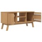 vidaXL Mueble de TV OLDEN madera maciza de pino marrón 114x43x57 cm