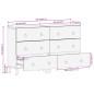 vidaXL Aparador 2 piezas madera maciza de mango 60x33x75 cm vidaXL Aparador 2 piezas madera maciza de mango 60x33x75 cm