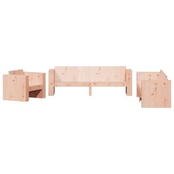 vidaXL Juego de muebles de jardín 2 pzas madera maciza abeto Douglas