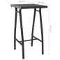 vidaXL Mesa alta y taburetes de bar de jardín 5 piezas negro y gris vidaXL Mesa alta y taburetes de bar de jardín 5 piezas negro y gris