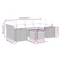 vidaXL Set sofás de jardín 7 piezas y cojines ratán sintético beige vidaXL Set sofás de jardín 7 piezas y cojines ratán sintético beige