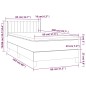 vidaXL Cama box spring con colchón tela color crema 80x200 cm vidaXL Cama box spring con colchón tela color crema 80x200 cm