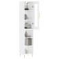 vidaXL Aparador alto madera contrachapada blanco brillo 34,5x34x180 cm vidaXL Aparador alto madera contrachapada blanco brillo 34,5x34x180 cm