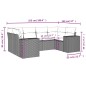 vidaXL Set de sofás de jardín 6 piezas y cojines ratán sintético negro vidaXL Set de sofás de jardín 6 piezas y cojines ratán sintético negro