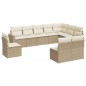 vidaXL Juego de sofás jardín con cojines beige 10 pzas ratán sintético vidaXL Juego de sofás jardín con cojines beige 10 pzas ratán sintético