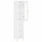 vidaXL Aparador alto madera contrachapada blanco brillo 34,5x34x180 cm vidaXL Aparador alto madera contrachapada blanco brillo 34,5x34x180 cm