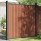vidaXL Panel de valla con 2 postes WPC marrón 180x186 cm vidaXL Panel de valla con 2 postes WPC marrón 180x186 cm