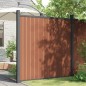 vidaXL Panel de valla con 2 postes WPC marrón 180x186 cm vidaXL Panel de valla con 2 postes WPC marrón 180x186 cm