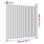 vidaXL Panel de valla con 2 postes WPC marrón 180x186 cm vidaXL Panel de valla con 2 postes WPC marrón 180x186 cm