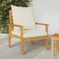 vidaXL Sillón de jardín con cojines 2 uds madera maciza acacia vidaXL Sillón de jardín con cojines 2 uds madera maciza acacia