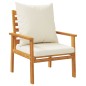 vidaXL Sillón de jardín con cojines 2 uds madera maciza acacia vidaXL Sillón de jardín con cojines 2 uds madera maciza acacia