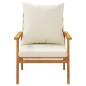 vidaXL Sillón de jardín con cojines 2 uds madera maciza acacia vidaXL Sillón de jardín con cojines 2 uds madera maciza acacia