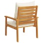 vidaXL Sillón de jardín con cojines 2 uds madera maciza acacia vidaXL Sillón de jardín con cojines 2 uds madera maciza acacia