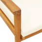 vidaXL Sillón de jardín con cojines 2 uds madera maciza acacia vidaXL Sillón de jardín con cojines 2 uds madera maciza acacia
