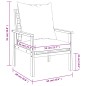 vidaXL Sillón de jardín con cojines 2 uds madera maciza acacia vidaXL Sillón de jardín con cojines 2 uds madera maciza acacia