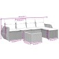 vidaXL Juego de sofás jardín con cojines 6 pzas ratán sintético beige vidaXL Juego de sofás jardín con cojines 6 pzas ratán sintético beige
